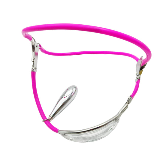 Pink Female Chastity Belt with Anal Plug