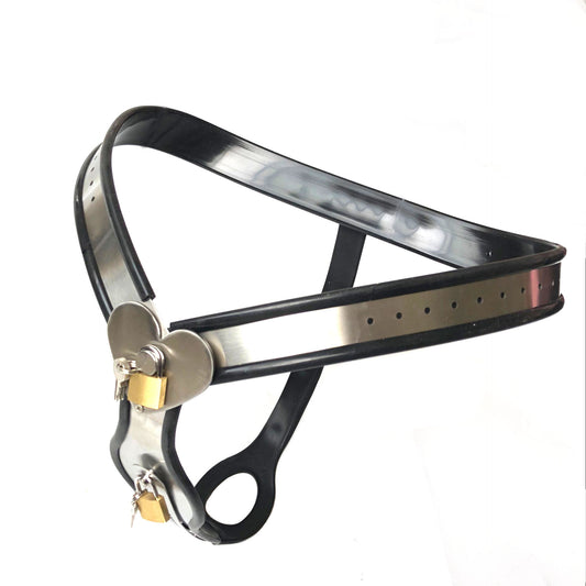 Chastity Belt with Heart Shape Details for Females with no plugs