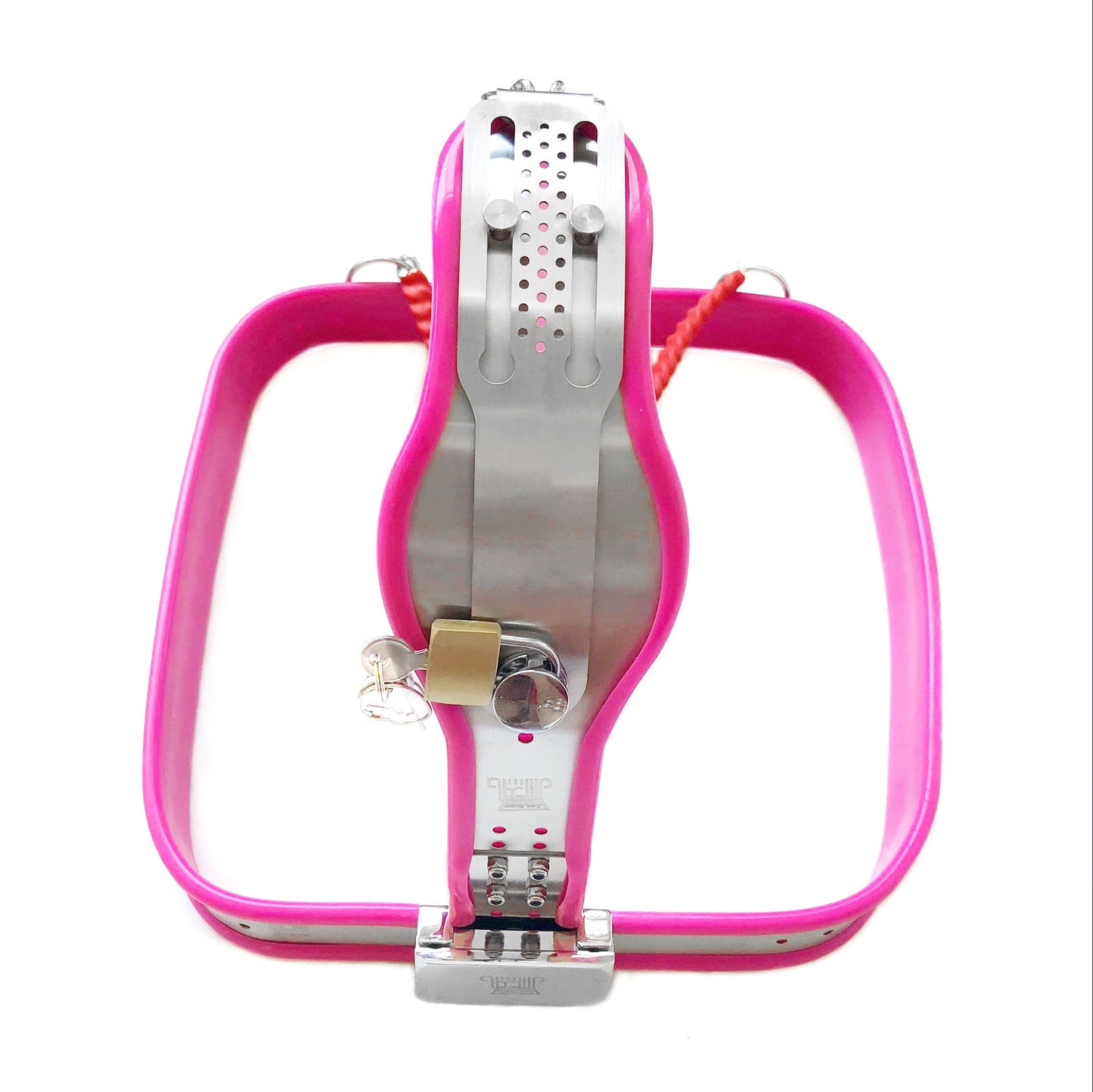 New Women's Y-shaped Chastity Belt with Adjustable Waist and Lockable
