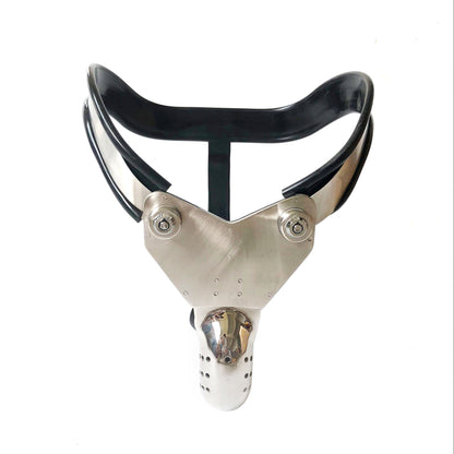 Male Invisible EMCC Chastity Belt Stainless Steel Wrapped Cage Lockable Device