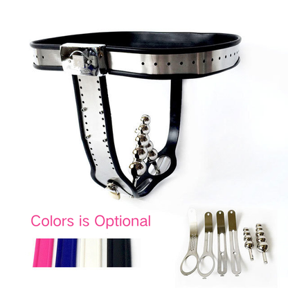 Female Chastity Belt with Invisible Lock T-Back Chastity Panties For Woman