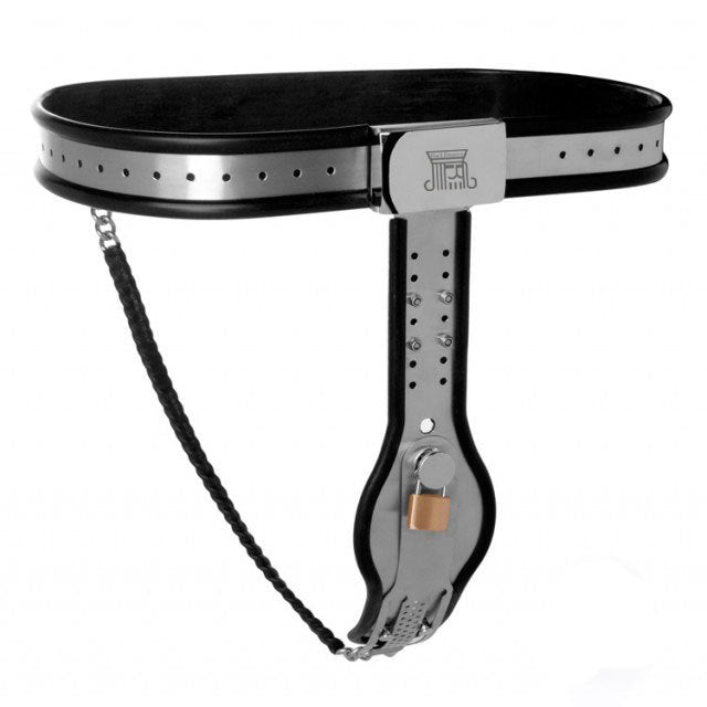 New Women's Y-shaped Chastity Belt with Adjustable Waist and Lockable