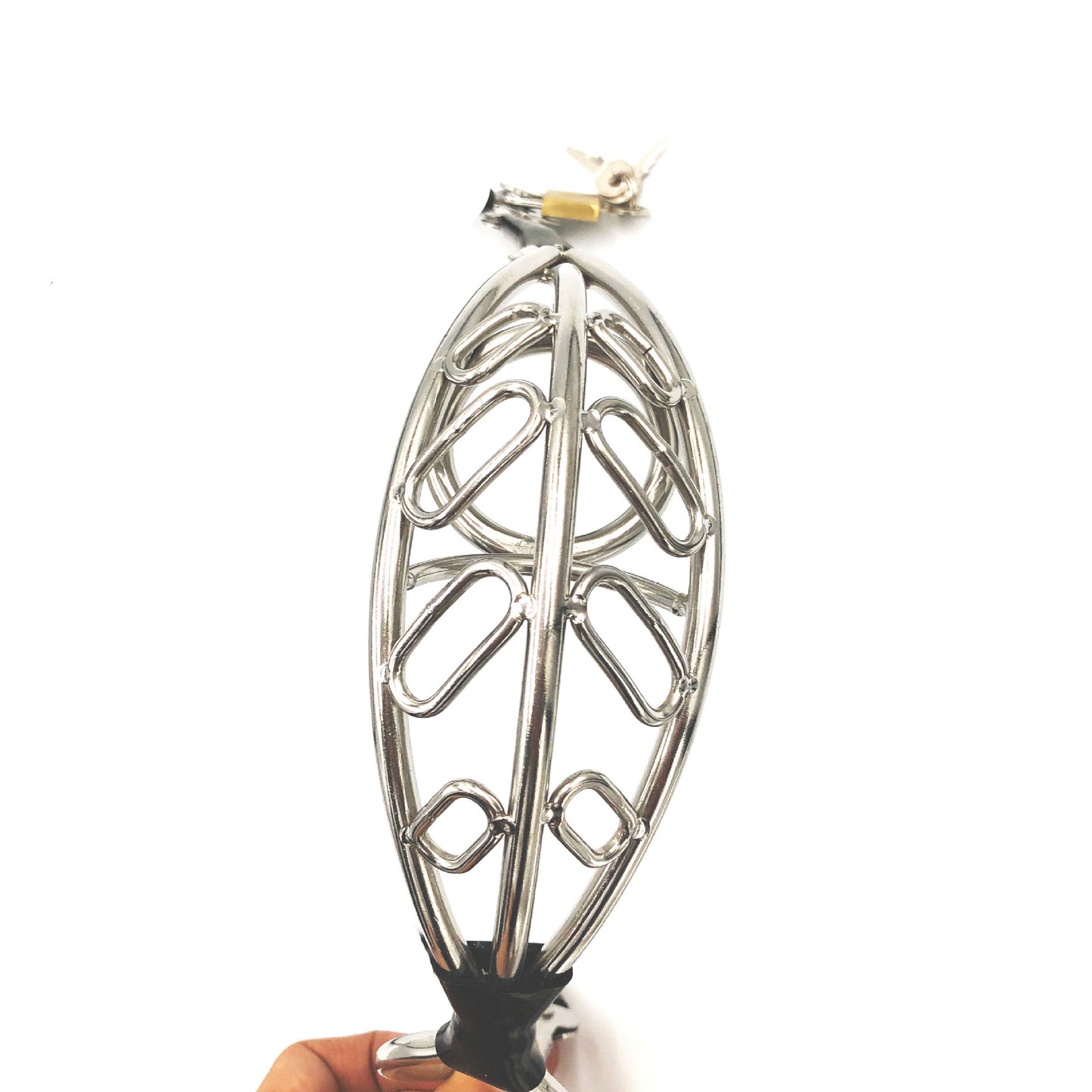 Invisible Stainless Steel Chastity Belt For Man with Hollowed-out Cock Cage