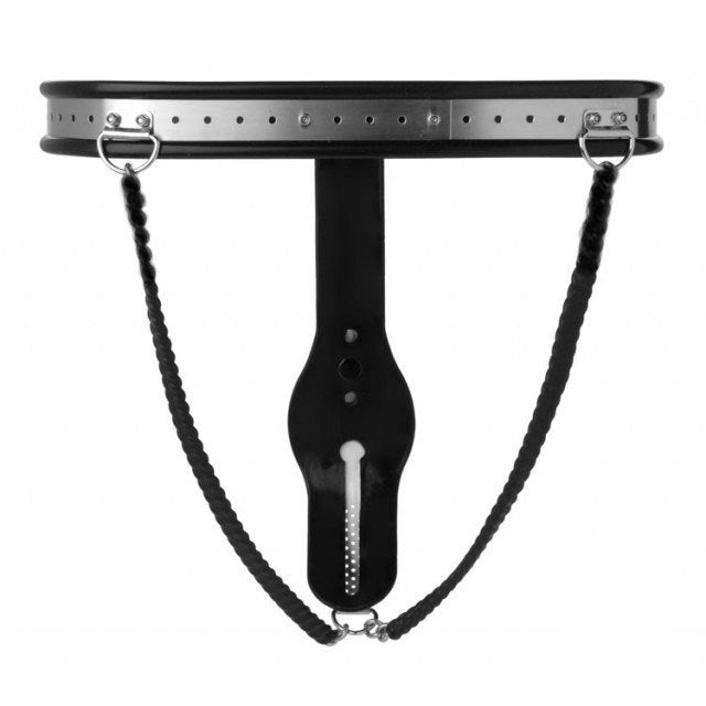 New Women's Y-shaped Chastity Belt with Adjustable Waist and Lockable