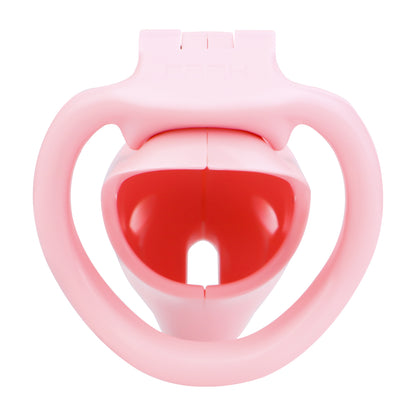 Small Male Negative Chastity Cage with 4 Rings for an Adjustable Fit