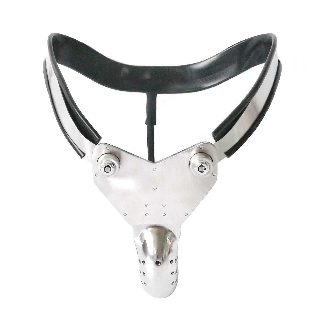 Male Invisible EMCC Chastity Belt Stainless Steel Wrapped Cage Lockable Device