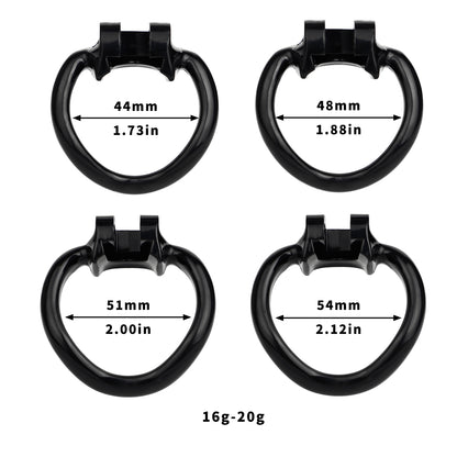 4 rings for clear chastity cage