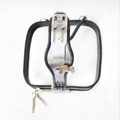 New Women's Y-shaped Chastity Belt with Adjustable Waist and Lockable