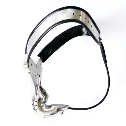 Male Invisible EMCC Chastity Belt Stainless Steel Wrapped Cage Lockable Device