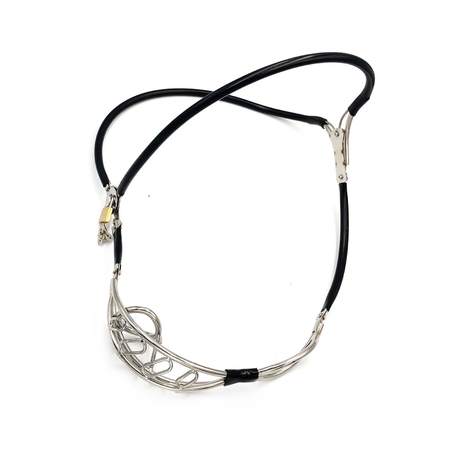 Invisible Stainless Steel Chastity Belt For Man with Hollowed-out Cock Cage