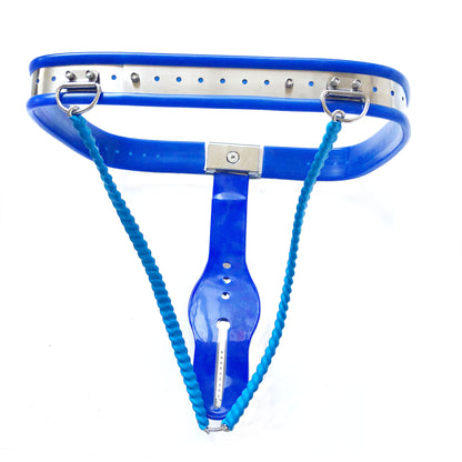 New Women's Y-shaped Chastity Belt with Adjustable Waist and Lockable