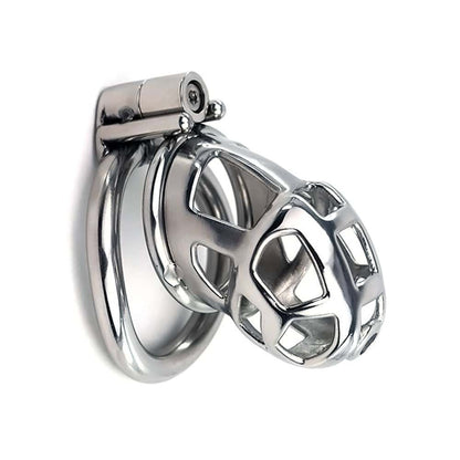 Stainless Steel Male Chastity Cage with Penis Ring