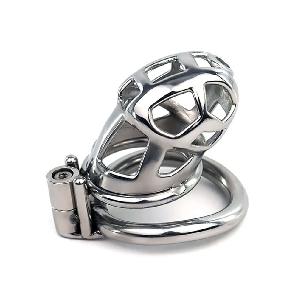 Stainless Steel Male Chastity Cage with Penis Ring