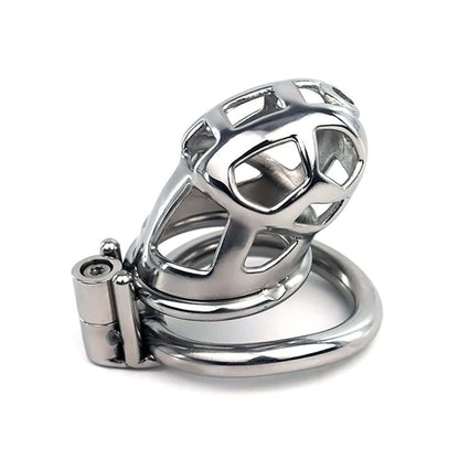 Stainless Steel Male Chastity Cage with Penis Ring