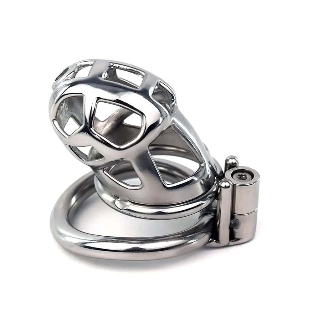 Other Angle pictures of the Chastity Cage are displayed