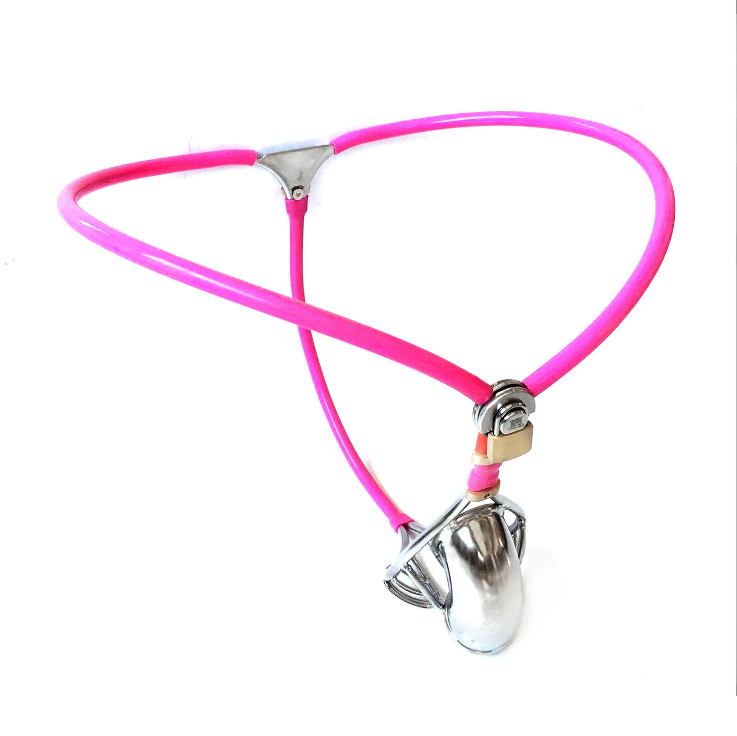 High quality Pink Chastity Belt with Chastity Cage