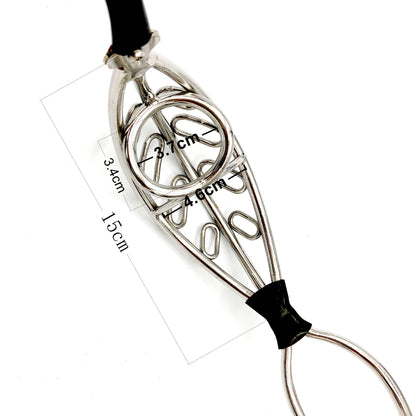 Invisible Stainless Steel Chastity Belt For Man with Hollowed-out Cock Cage